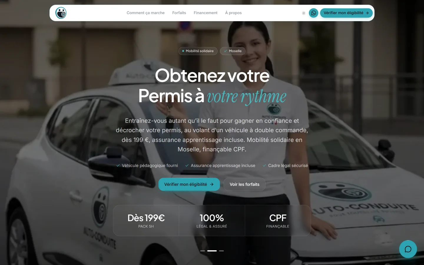 Site internet Auto Conduite créé par VBWEB à Rennes
