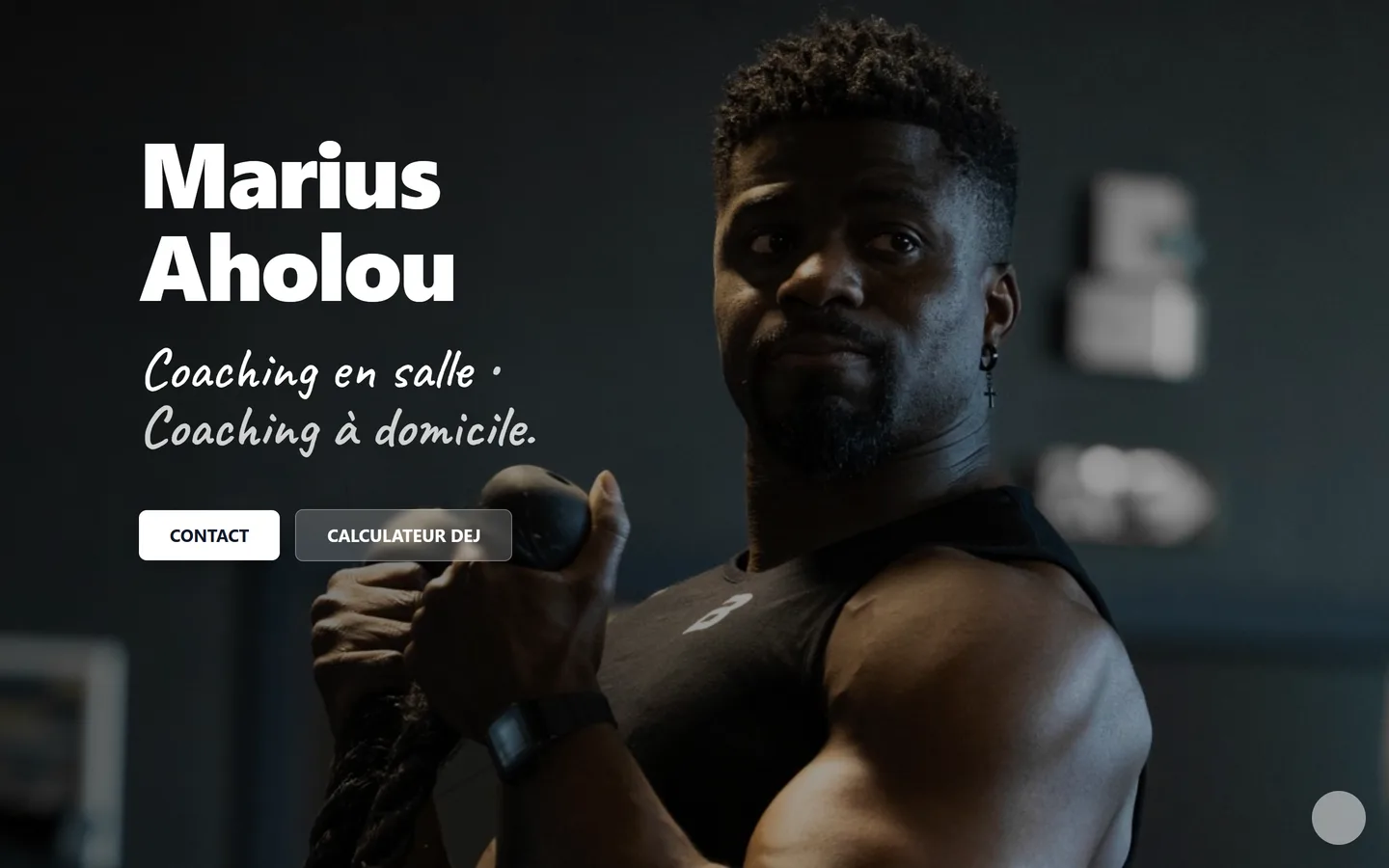 Site internet Marius Aholou créé par VBWEB à Rennes