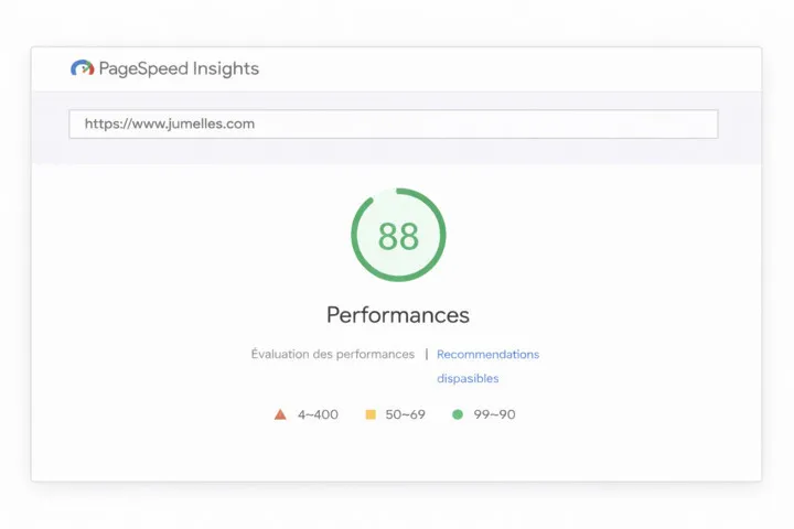 Jumelles.com après SEO par VBWEB, +33% trafic organique