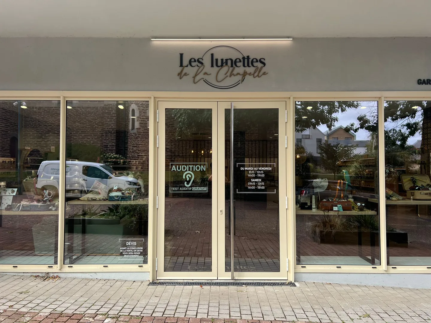 Site internet Les Lunettes de la Chapelle créé par VBWEB à Rennes