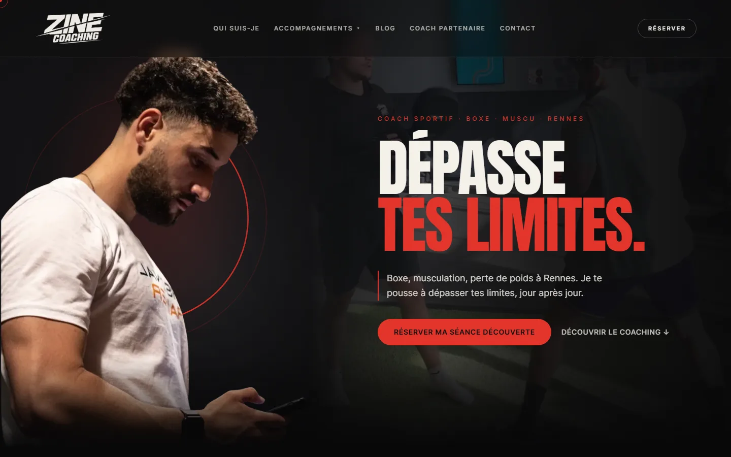 Site internet Zine Coaching créé par VBWEB à Rennes